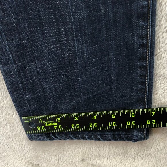 7 For All Mankind Womens Jeans Size 26 Blue Denim Straight Leg Dark Wash Casual - Picture 8 of 16